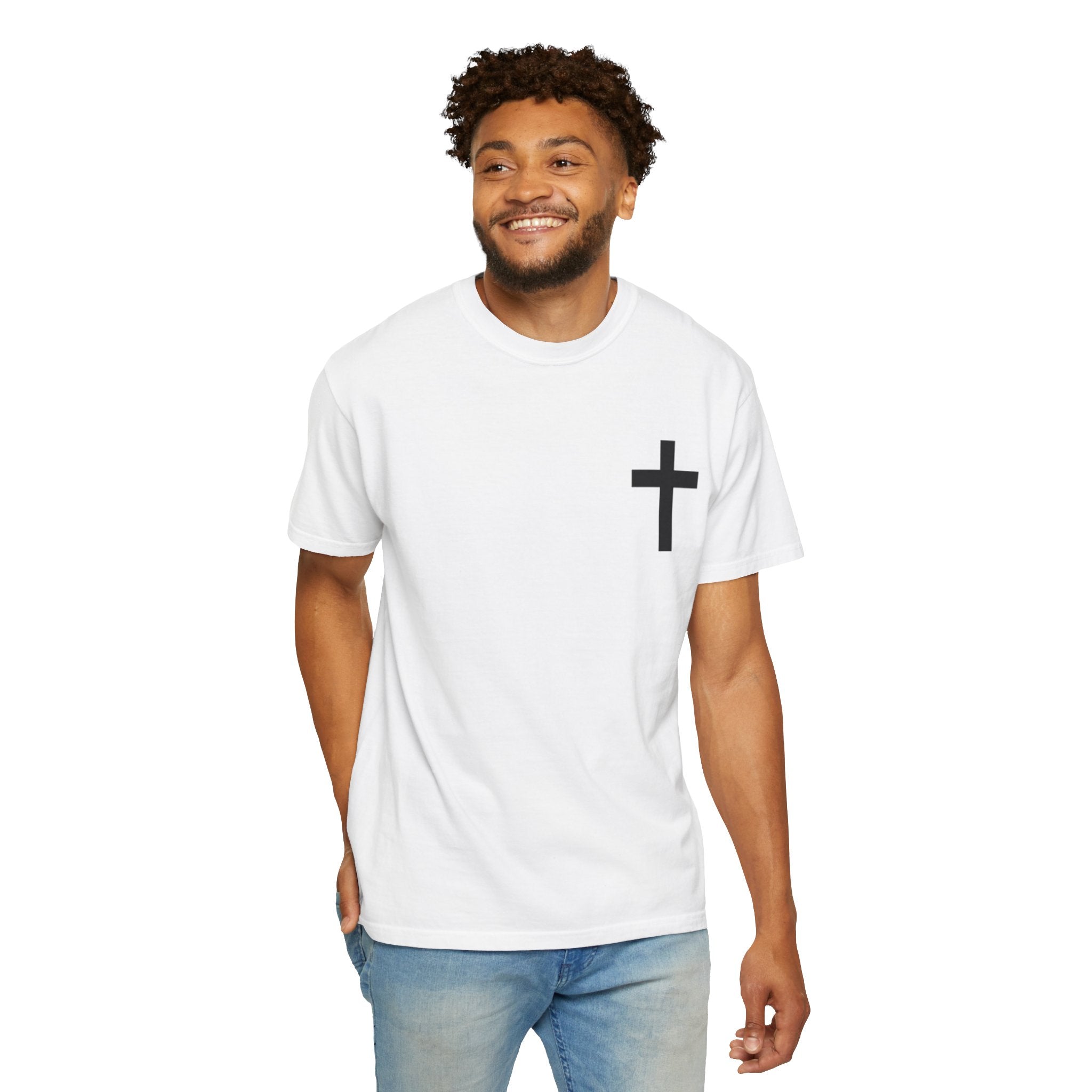 Proverbs 21:31 Knight Cross T-Shirt — Christian Faith Armor Tee