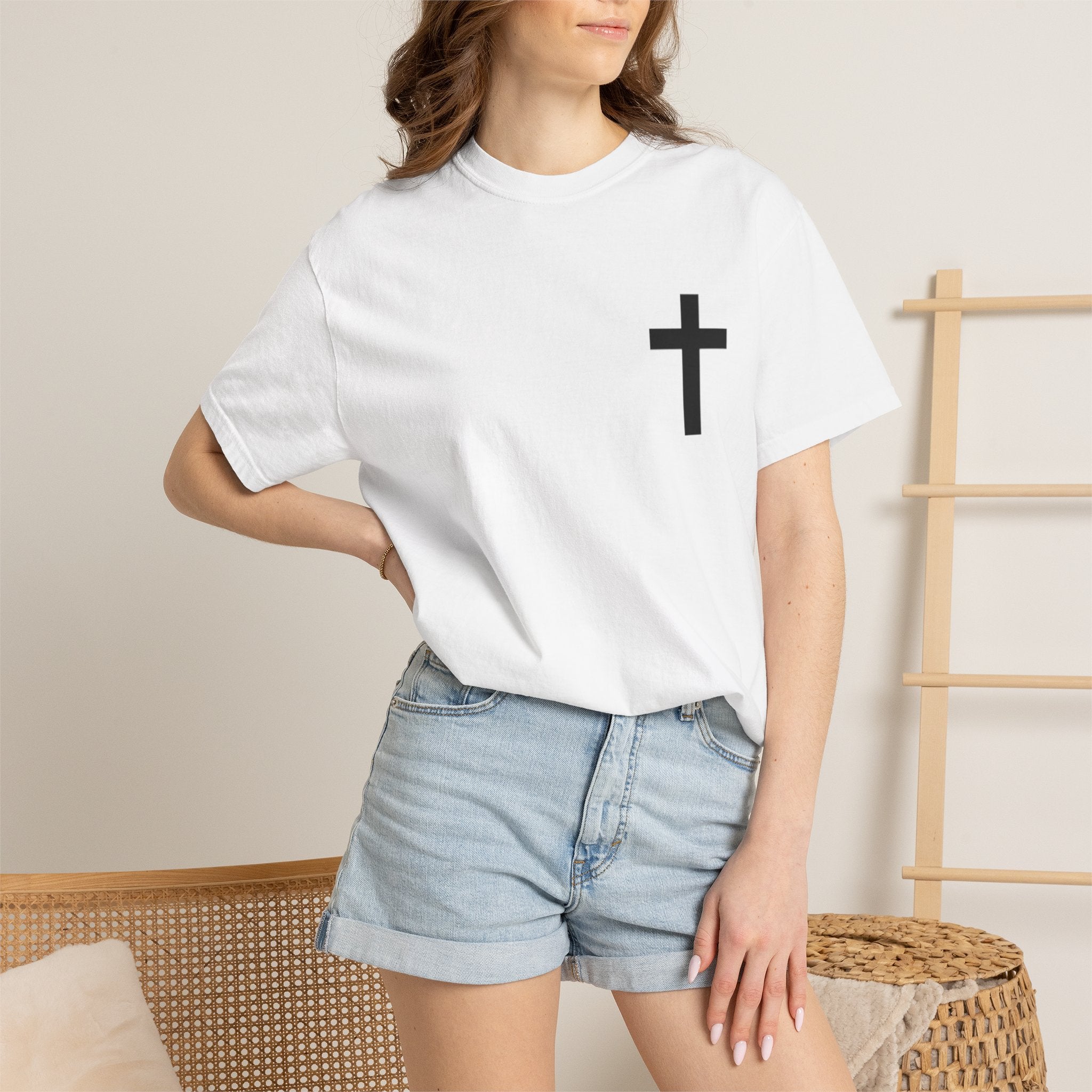 Proverbs 21:31 Knight Cross T-Shirt — Christian Faith Armor Tee