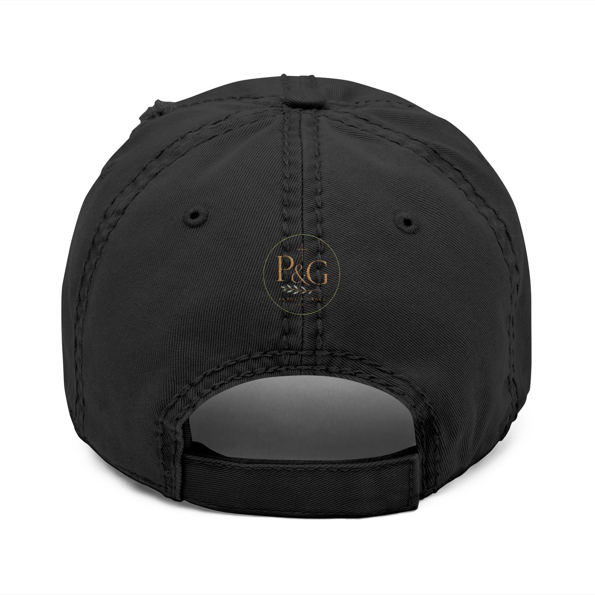 PRAY Distressed Dad Hat — Embroidered Vintage Baseball Cap for Faith & Prayer